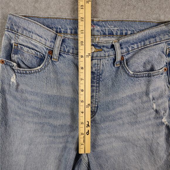 Old Navy Jeans Womens Size 4 High Rise Slouchy Straight Button Fly 29" Waist - Picture 12 of 16